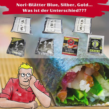 Laden und Abspielen von Videos im Galerie-Viewer, Nori Algenblaetter für Sushi GOLD ganz
